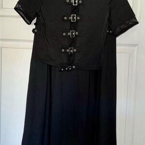 Gothic crop and skirt set